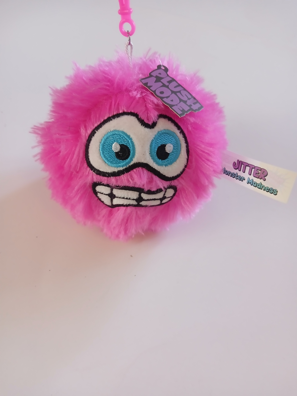 Vintange, Jitter Pink Plush Keychain Buddy by Monchi Monster By Nitendon